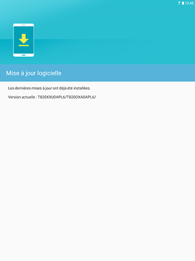 Galaxy Tab S3: Version de la plate-forme Android (SM-T820)