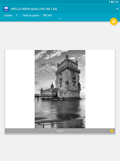 Galaxy Tab S3: Imprimer un document (SM-T820)