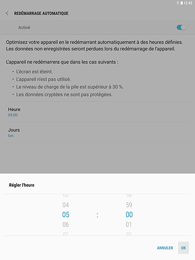 Redémarrage automatique 6