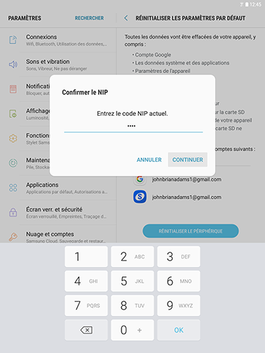 Réinitialisation 5