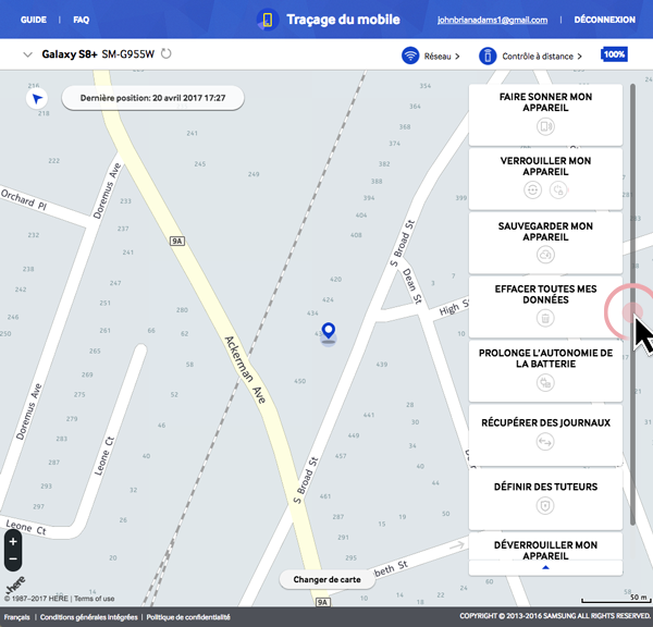 Traçage du mobile 4