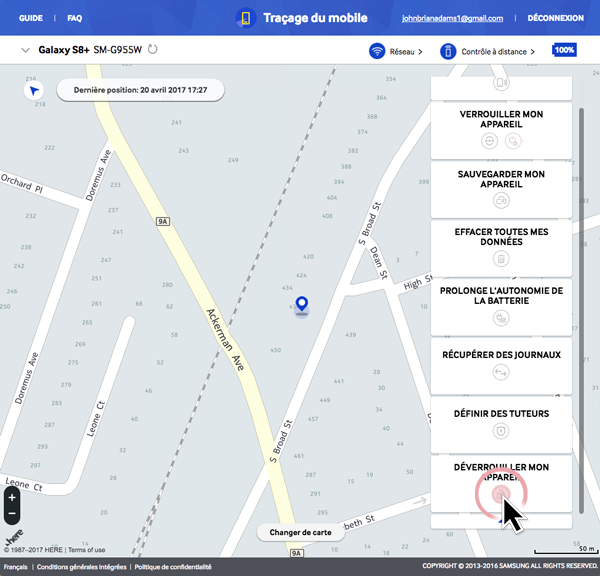 Traçage du mobile 5