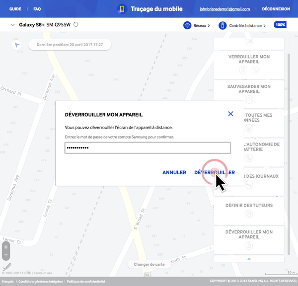 Traçage du mobile 6