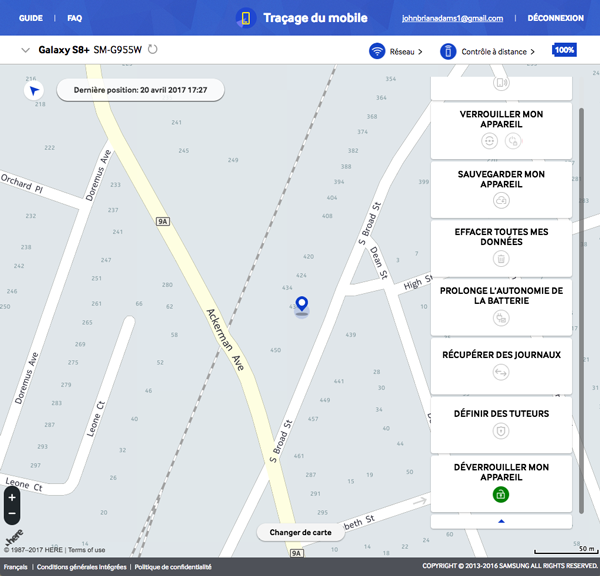 Traçage du mobile 7