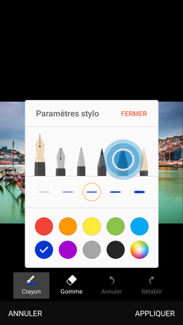 Galaxy A5 (2017): Dessiner ou écrire sur une photo (SM-A520W)
