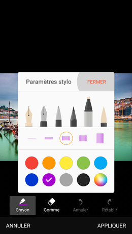 Galaxy A5 (2017): Dessiner ou écrire sur une photo (SM-A520W)
