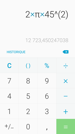 Galaxy A5 (2017): Calculatrice (SM-A520W)