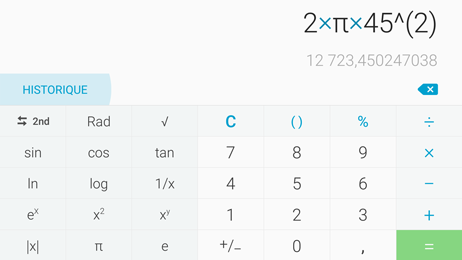 Galaxy A5 (2017): Calculatrice (SM-A520W)