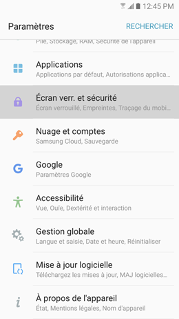 Galaxy A5 (2017): Notifications sur l'écran de verrouillage (SM-A520W)