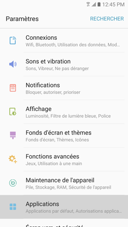 Galaxy A5 (2017): Désinstaller ou désactiver les applications (SM-A520W)