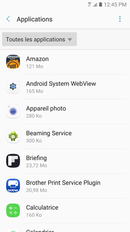 Galaxy A5 (2017): Désinstaller ou désactiver les applications (SM-A520W)
