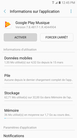 Galaxy A5 (2017): Désinstaller ou désactiver les applications (SM-A520W)