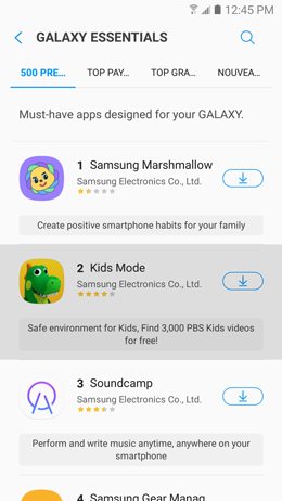 Galaxy A5 (2017): Galaxy Apps (SM-A520W)