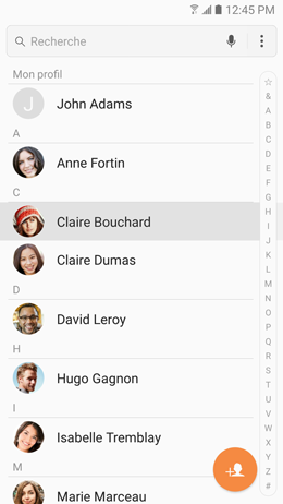 Galaxy A5 (2017): Attribuer une sonnerie différente à chaque contact (SM-A520W)