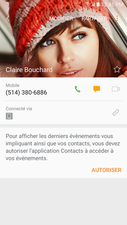 Galaxy A5 (2017): Attribuer une sonnerie différente à chaque contact (SM-A520W)