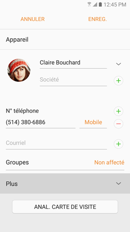 Galaxy A5 (2017): Attribuer une sonnerie différente à chaque contact (SM-A520W)