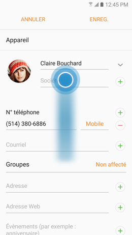 Galaxy A5 (2017): Attribuer une sonnerie différente à chaque contact (SM-A520W)