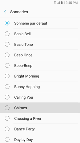 Galaxy A5 (2017): Attribuer une sonnerie différente à chaque contact (SM-A520W)