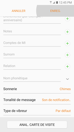 Galaxy A5 (2017): Attribuer une sonnerie différente à chaque contact (SM-A520W)