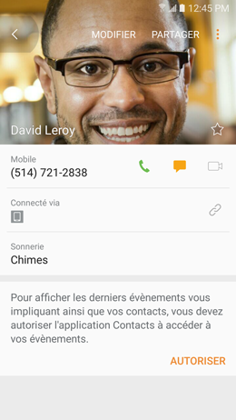 Galaxy A5 (2017): Attribuer une sonnerie différente à chaque contact (SM-A520W)