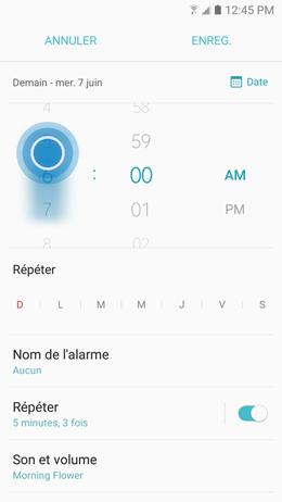 Galaxy A5 (2017): Alarme de réveil (SM-A520W)