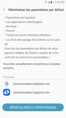 Réinitialisation 5