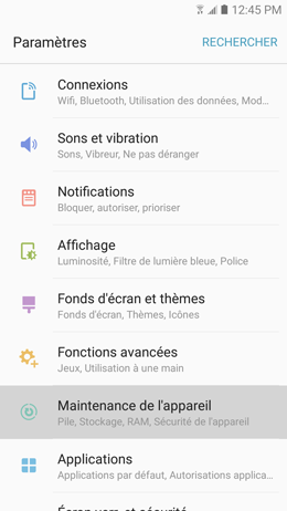 Galaxy A5 (2017): Formater la carte mémoire (SM-A520W)