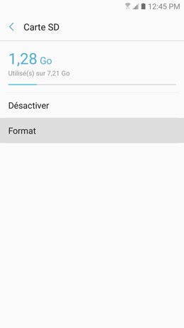 Galaxy A5 (2017): Formater la carte mémoire (SM-A520W)