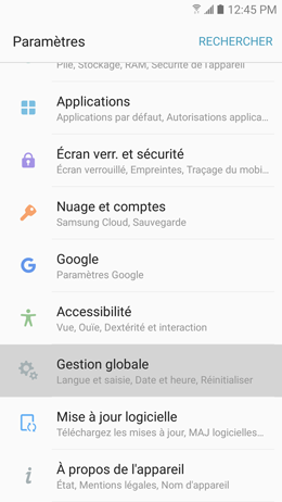 Galaxy A5 (2017): Fonction redémarrage automatique (SM-A520W)