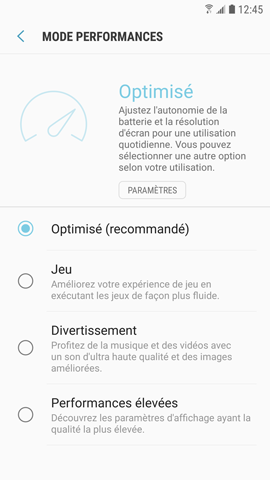 La fonction maintenance de l'appareil pour optimiser les performances de mon Galaxy S7 ?