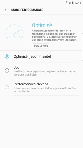 Galaxy S6 edge: Fonction maintenance de l'appareil (SM-G925W)