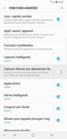 Galaxy Note8: Réaliser une capture d’écran (SM-N950W)