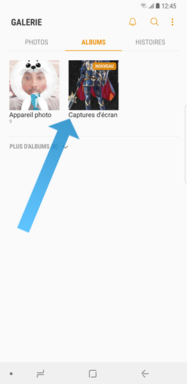 Galaxy Note8: Réaliser une capture d’écran (SM-N950W)