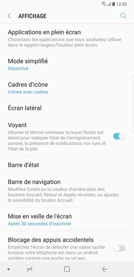 Comment activer ou désactiver le Mode Simplifié sur mon Samsung Galaxy Note 8 ?