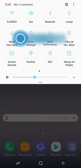 Comment bloquer la rotation automatique de l'écran sur mon Samsung Galaxy Note 8 ?