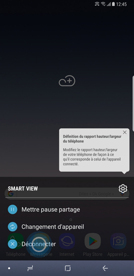 Galaxy Note8: Partager l'écran avec une télé HD en utilisant Smart View (SM-N950W)