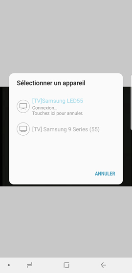 Galaxy Note8: Partager l'écran avec une télé HD en utilisant Smart View (SM-N950W)