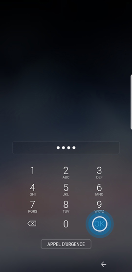 Comment activer et utiliser le verrouillage à «Code PIN» sur mon Samsung Galaxy Note 8 ?
