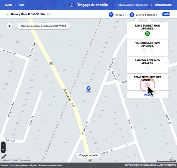 Traçage du mobile 11