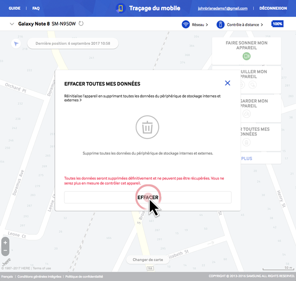 Traçage du mobile 12
