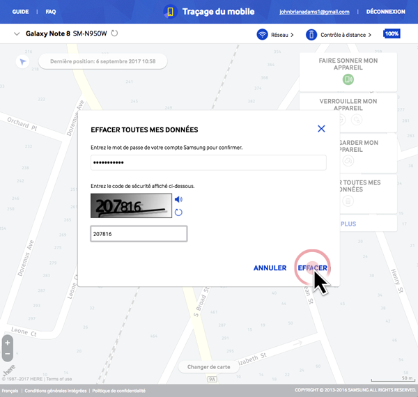 Traçage du mobile 13