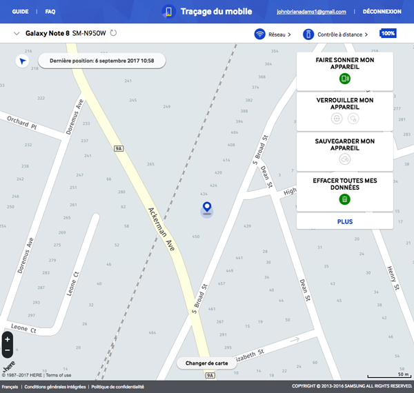 Traçage du mobile 14