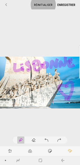 Comment dessiner ou écrire sur une photo en utilisant mon Samsung Galaxy Note 8 ?