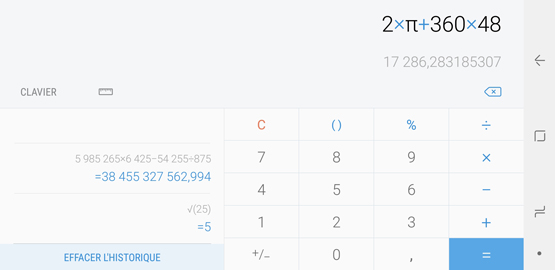 Comment utiliser la calculatrice et ses fonctions scientifiques sur mon Galaxy Note 8 ?