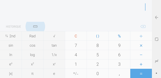 Comment utiliser la calculatrice et ses fonctions scientifiques sur mon Galaxy Note 8 ?