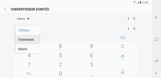 Comment utiliser la calculatrice et ses fonctions scientifiques sur mon Galaxy Note 8 ?