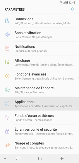 Comment désinstaller ou désactiver les applications présentes sur mon Galaxy Note 8 ?