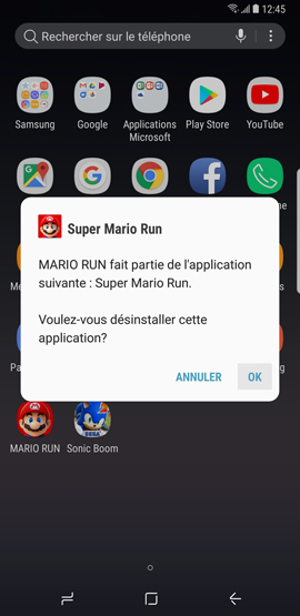 Comment désinstaller ou désactiver les applications présentes sur mon Galaxy Note 8 ?