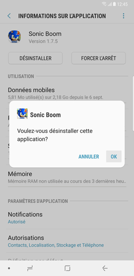 Comment désinstaller ou désactiver les applications présentes sur mon Galaxy Note 8 ?