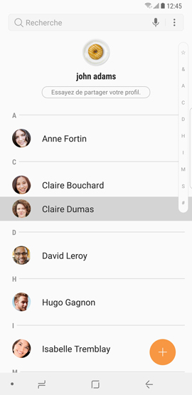 Galaxy Note8: Attribuer une sonnerie différente à chaque contact (SM-N950W)